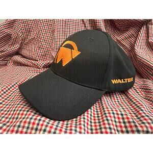 Walter Black Logo Hat AJM Canada Adjustable Cap Embroidered Workwear